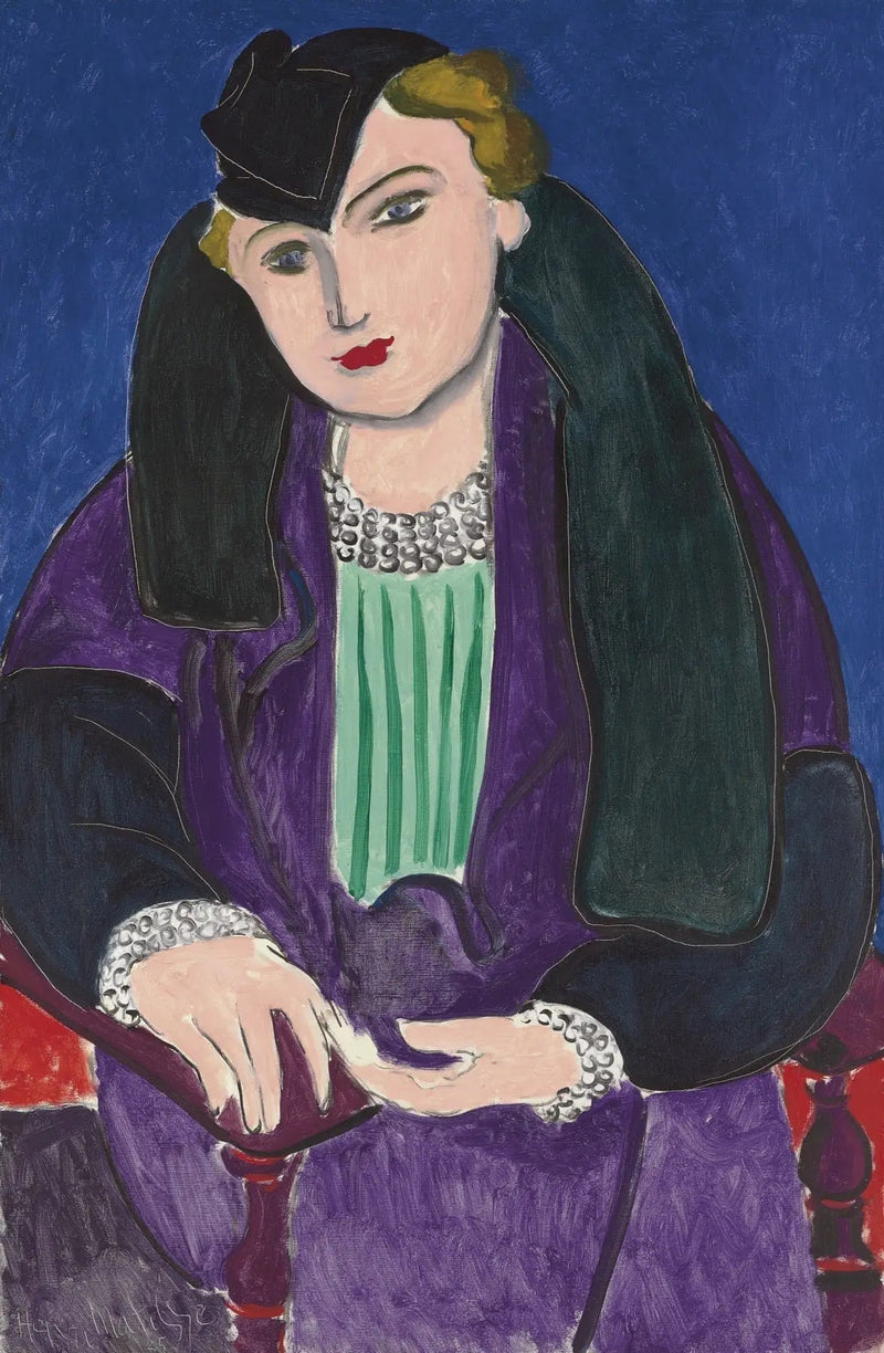 Porträt im blauen Mantel - Henri Matisse