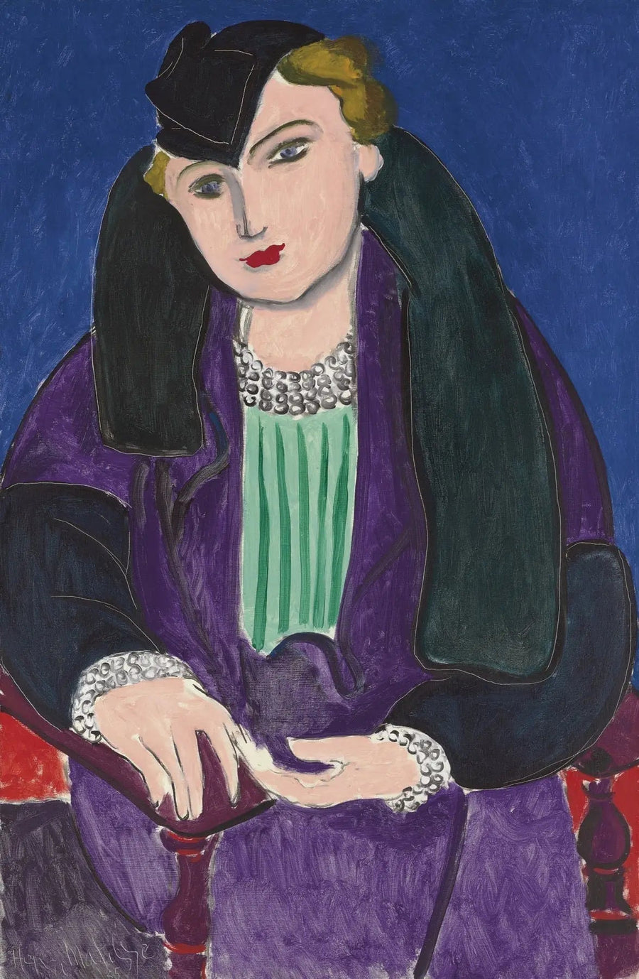 Porträt im blauen Mantel - Henri Matisse