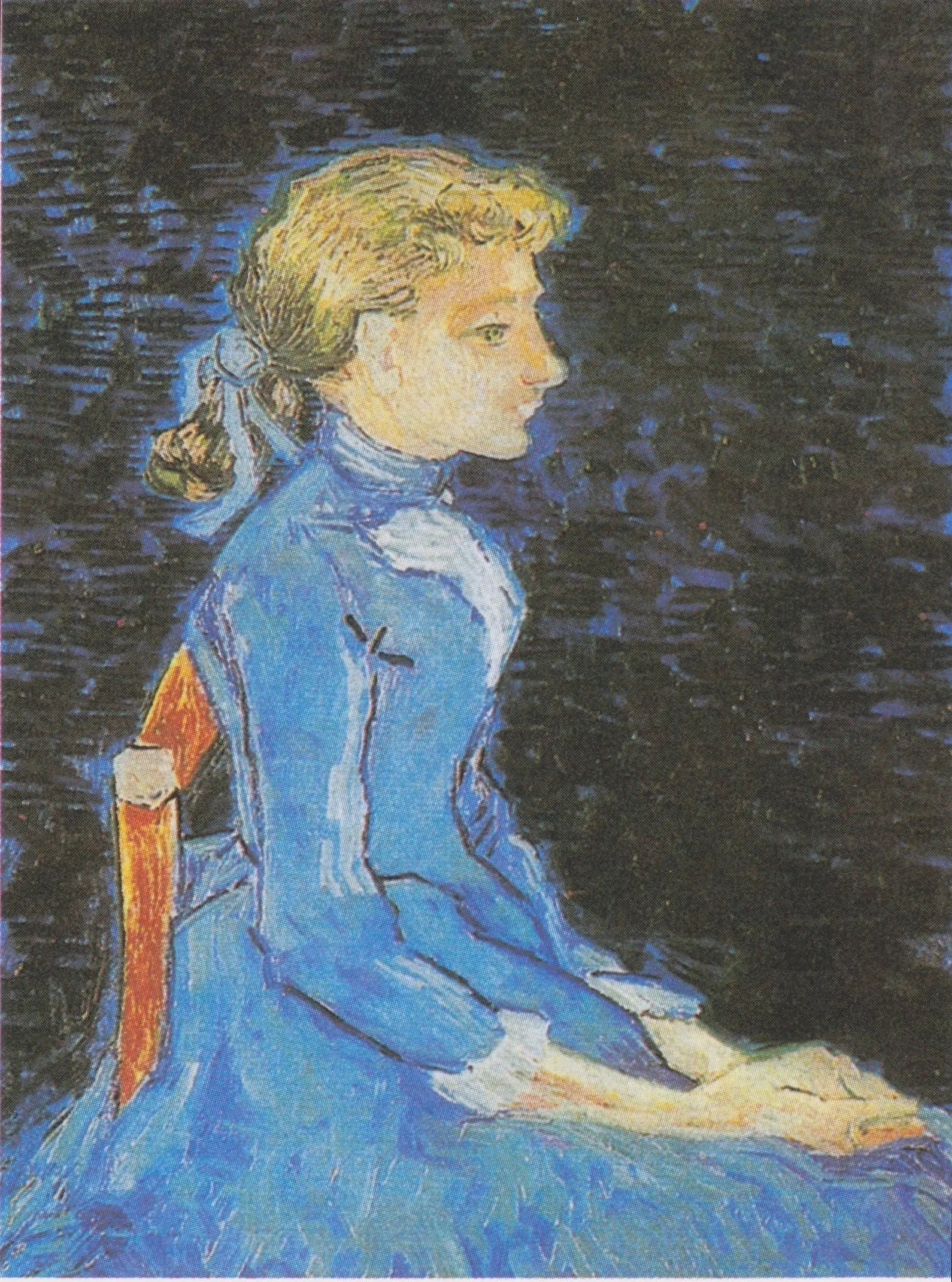 Portrait d'Adeline Ravoux - Vincent van Gogh image 1 reproduction artisanale de tableau