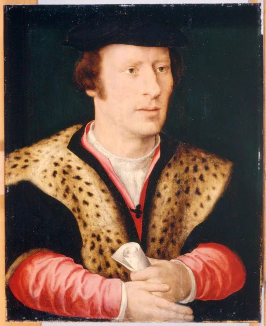 Porträt von Adriaan van der Goes (....-1560) - Joos van Cleve