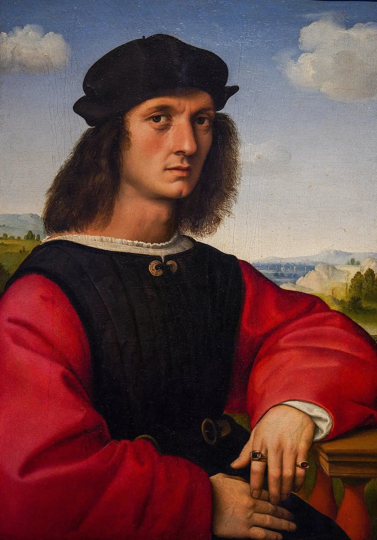 Portrait d'Agnolo Doni - Raphaël Sanzio image 1 reproduction réalisée par Alpha Reproduction