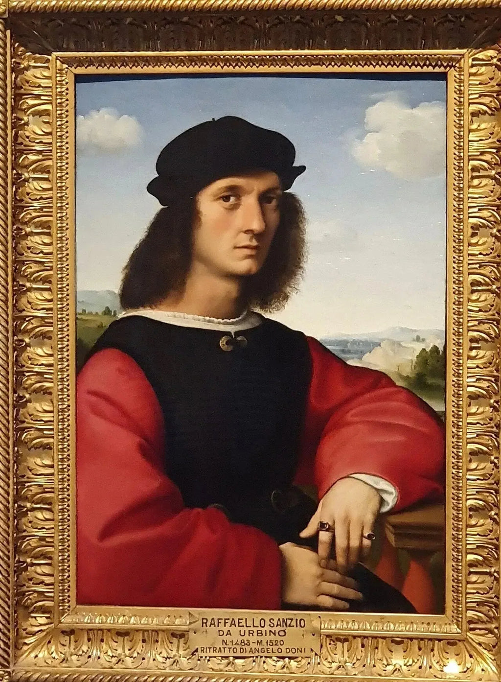 Portrait d'Agnolo Doni - Raphaël Sanzio image 2 reproduction de peinture à l’huile