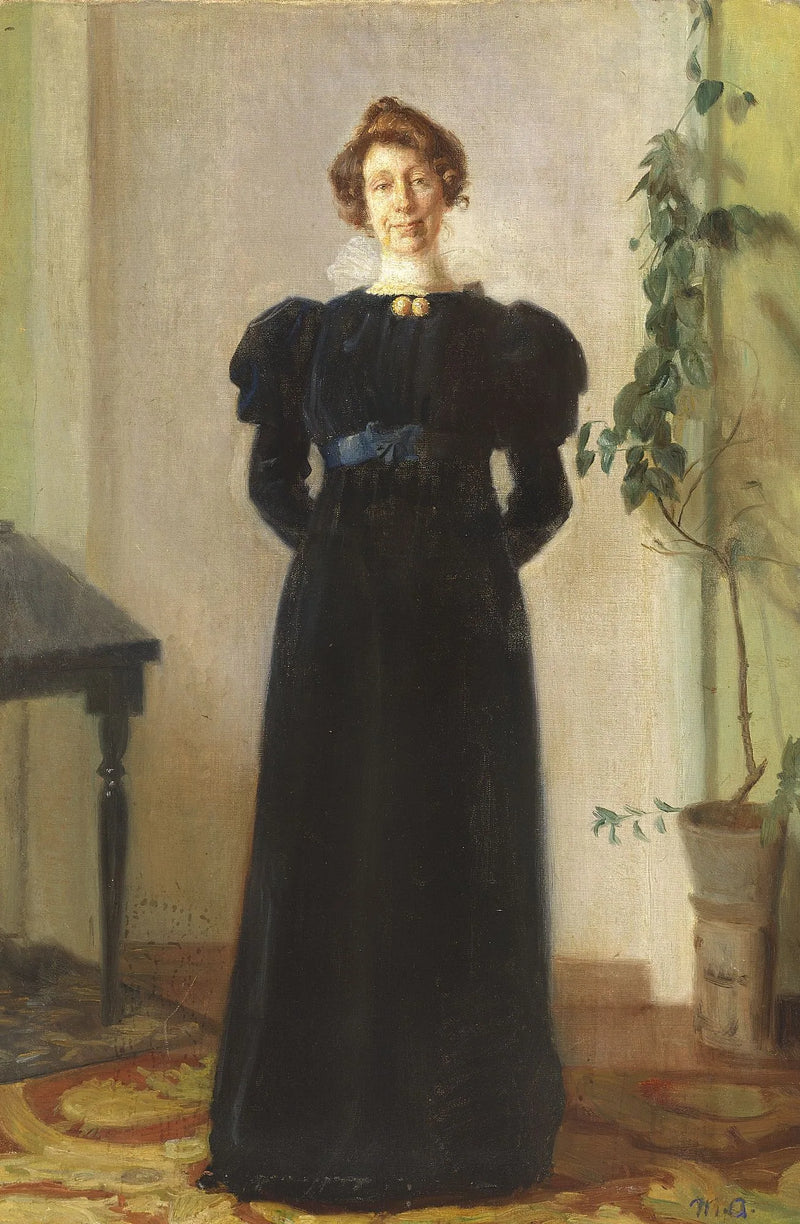 Porträt von Alba Schwartz. -Michael Peter Ancher