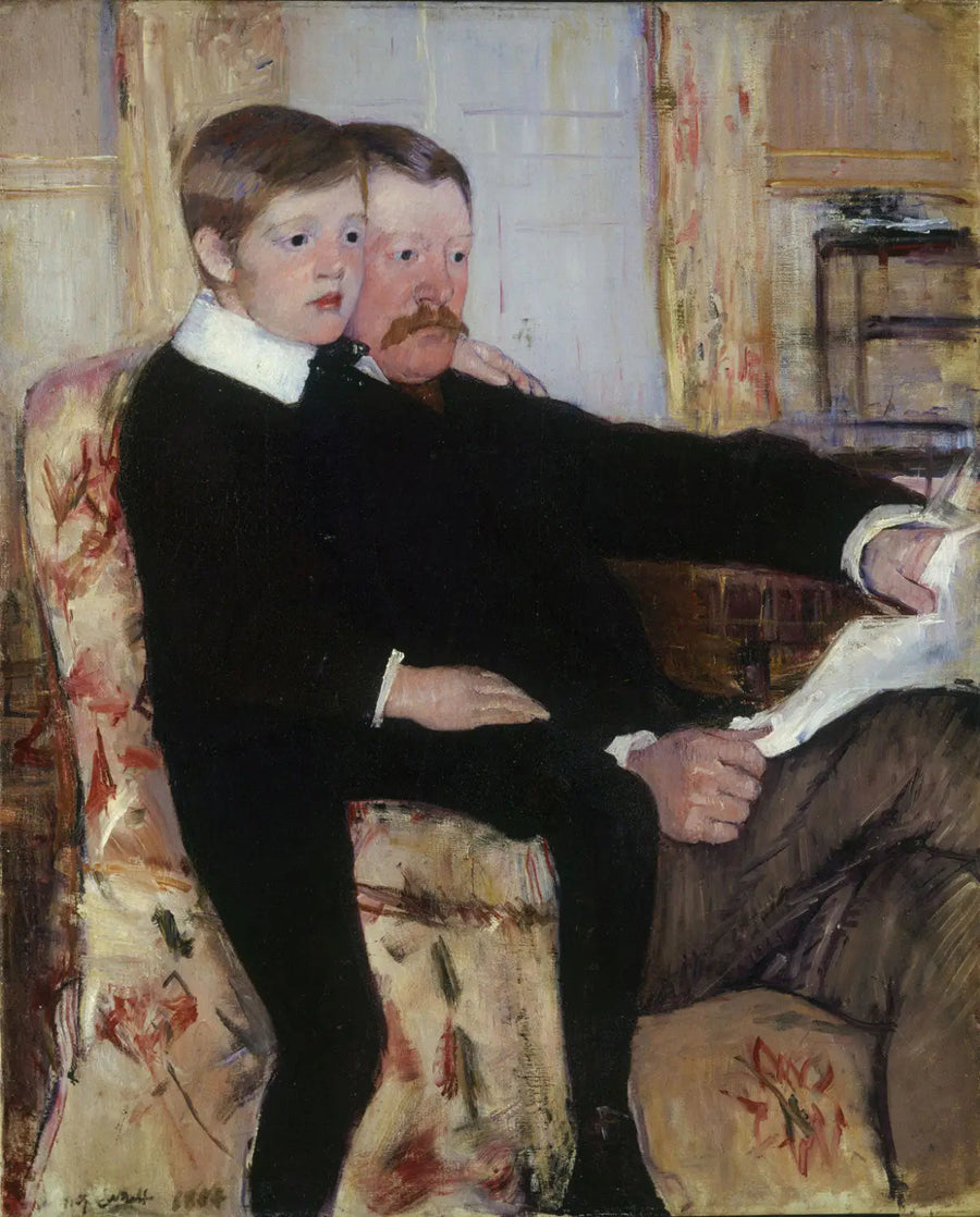 Porträt von Alexander J. Cassatt und seinem Sohn, Robert Kelso Cassatt - Mary Cassatt