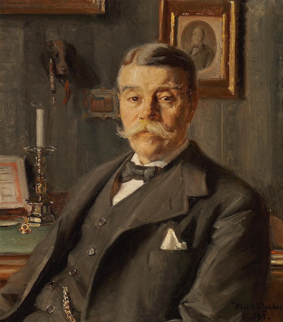 Porträt von Alexandre Bech. -Michael Peter Ancher