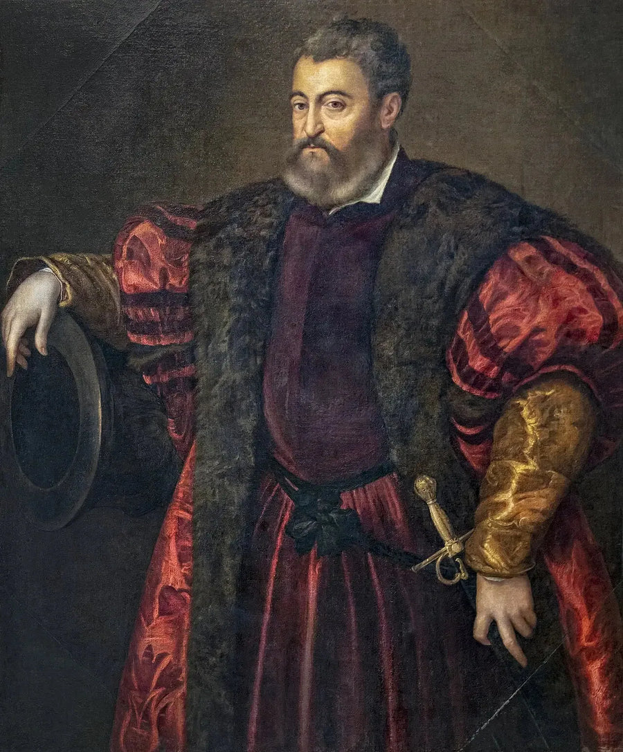Portrait von Alphonse Ier d'Este - Titian