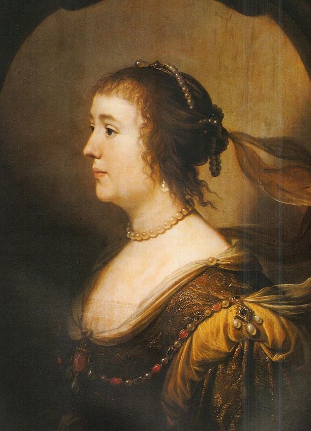 Porträt von Amalia van Solms (1602-1675) - Gerrit van Honthorst