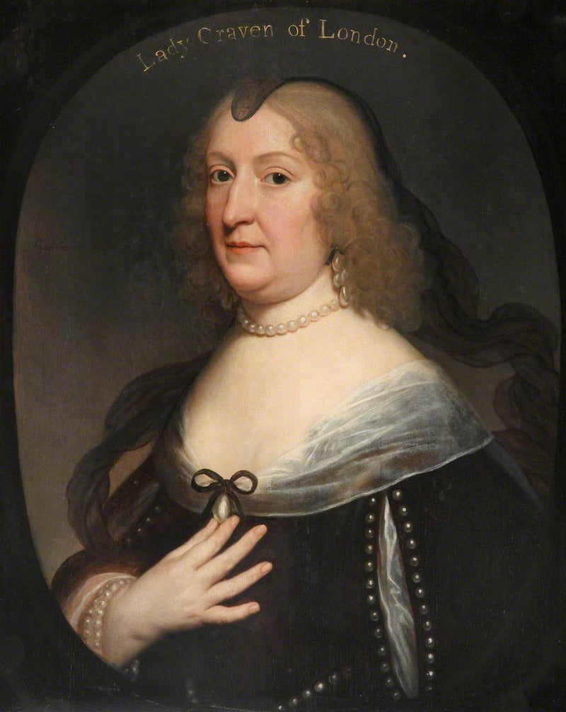 Portrait von Amalie Elisabeth von Hanau-Münzenberg (1602-1651) - Gerrit van Honthorst