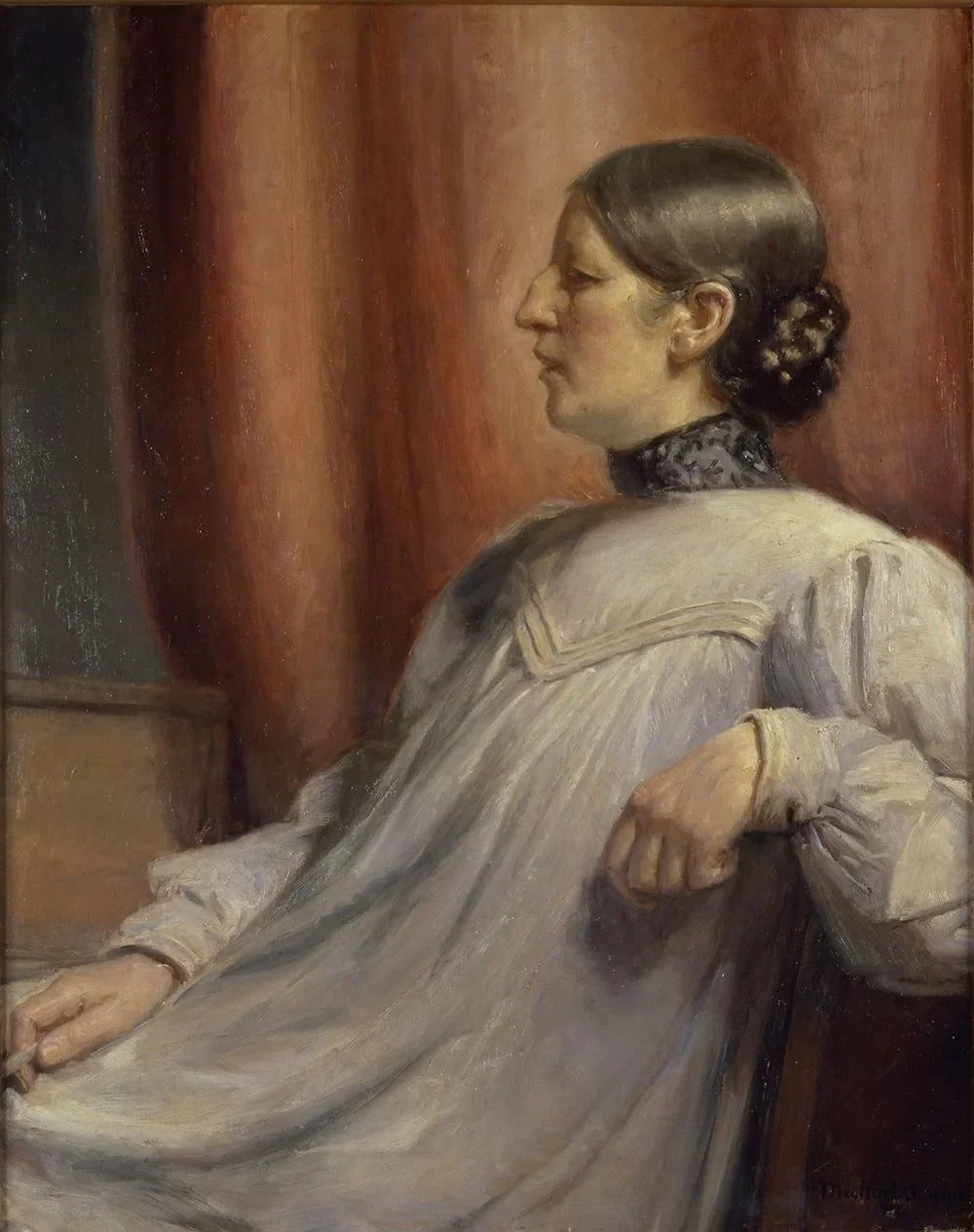 Portrait d'Anna Ancher. 1912. - Michael Peter Ancher image 1 reproduction artisanale de tableau