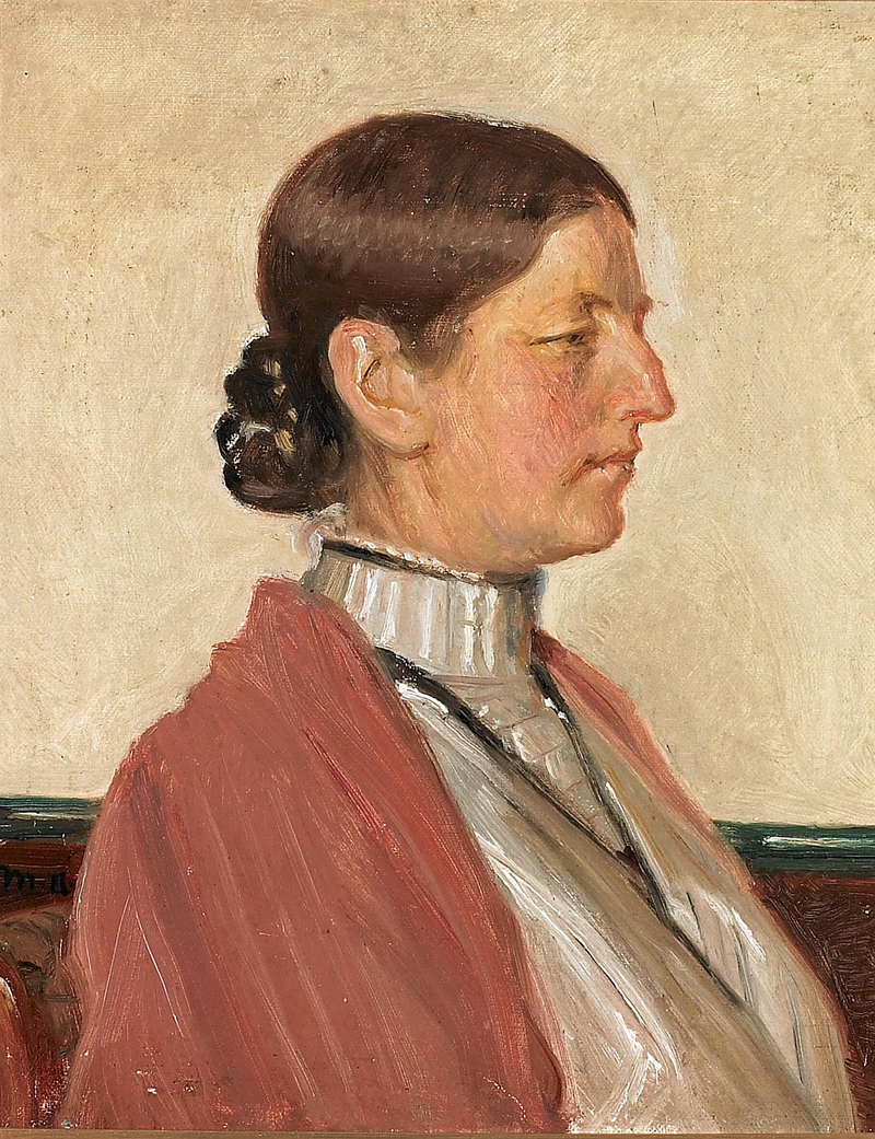 Porträt von Anna Ancher. -Michael Peter Ancher