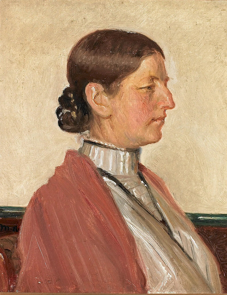 Porträt von Anna Ancher. -Michael Peter Ancher