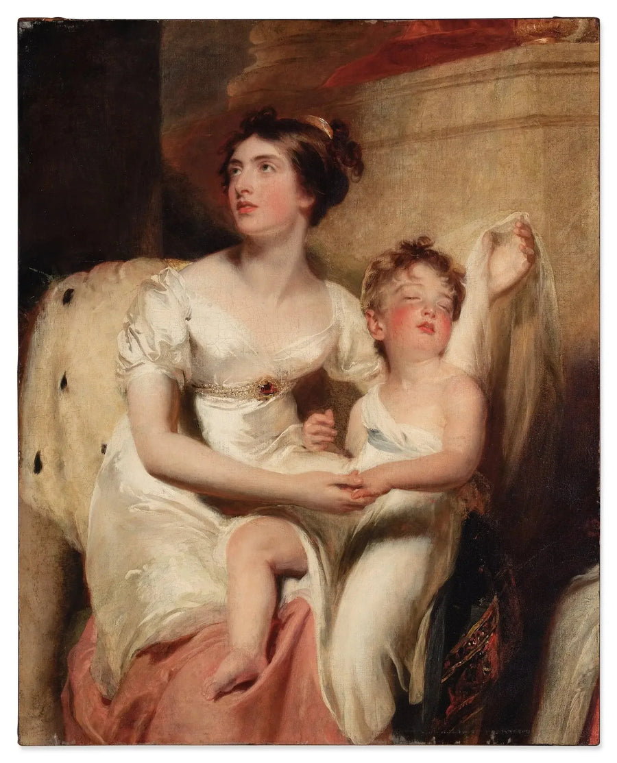 Porträt von Anne, Gräfin von Charlemont, und ihrem Sohn James - Thomas Lawrence