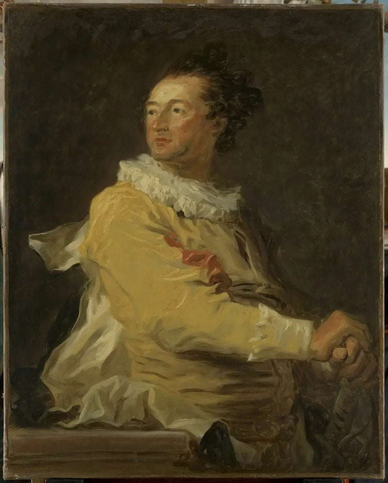 Portrait von Anne-François d'Harcourt, Herzog von Beuvron in einer Figur der italienischen Komödie - Jean-Honoré Fragonard