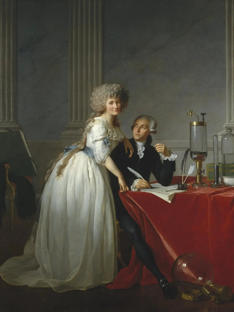 Porträt von Antoine-Laurent Lavoisier und seiner Frau - Jacques-Louis David