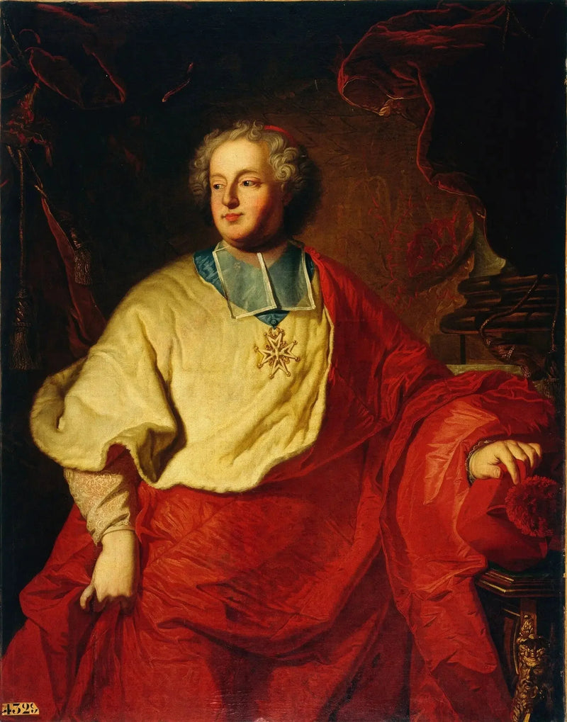 Porträt von Armand Gaston Maximilien de Rohan (1674-1749) - Hyacinthe Rigaud