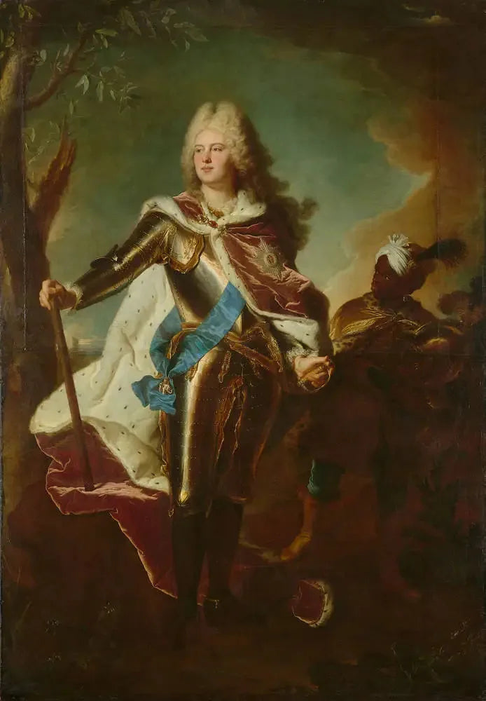 Porträt von August III. von Polen - Hyacinthe Rigaud