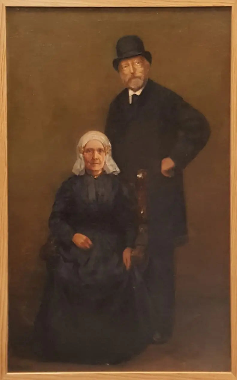 Porträt von Egbert Kuipers (1828-1892) und Jantje Wiegersma (1828-...) - Piet Mondrian