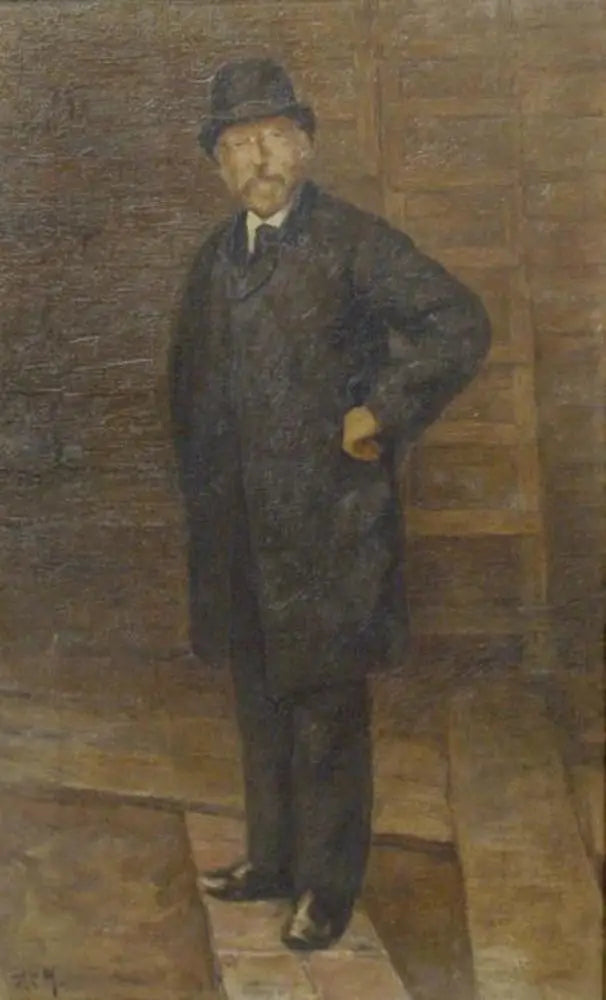 Portrait d'Egbert Kuipers (1828-1892) - Piet Mondrian image 1 reproduction artisanale de tableau