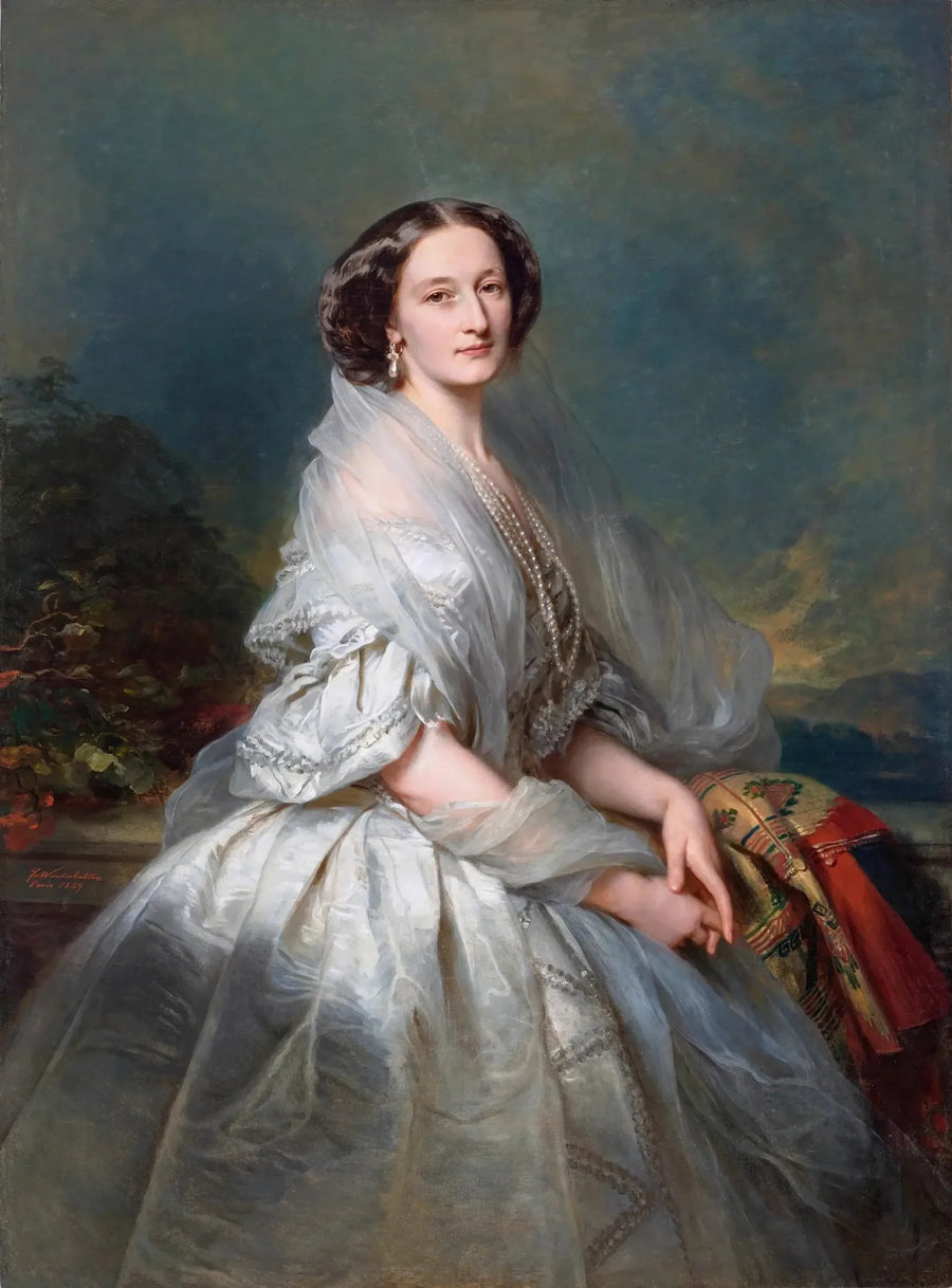 Porträt von Eliza Franciszka Krasińska geborene Branicka. - Franz Xaver Winterhalter