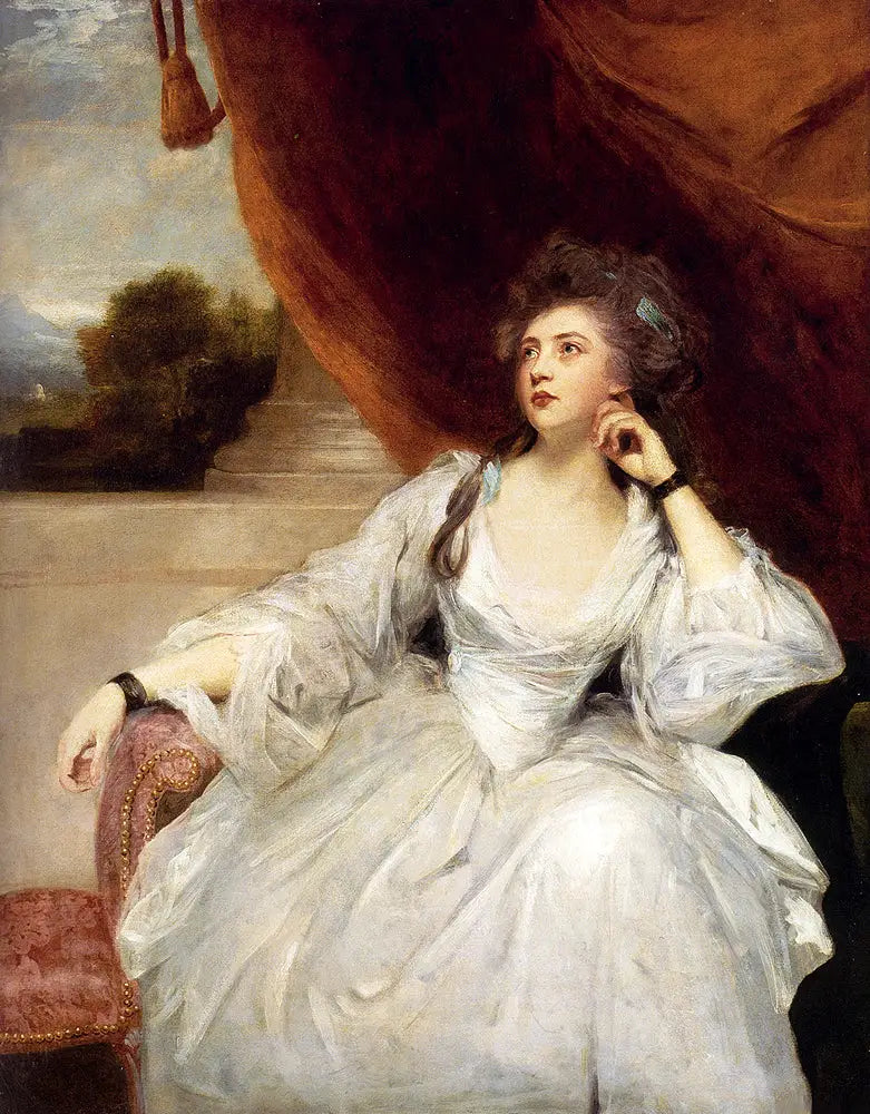 Portrait von Elizabeth Falconer, Mme Stanhope, als Betrachtung - Joshua Reynolds