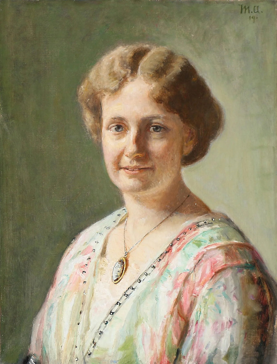 Porträt von Else Guldberg, geb. Richter. -Michael Peter Ancher