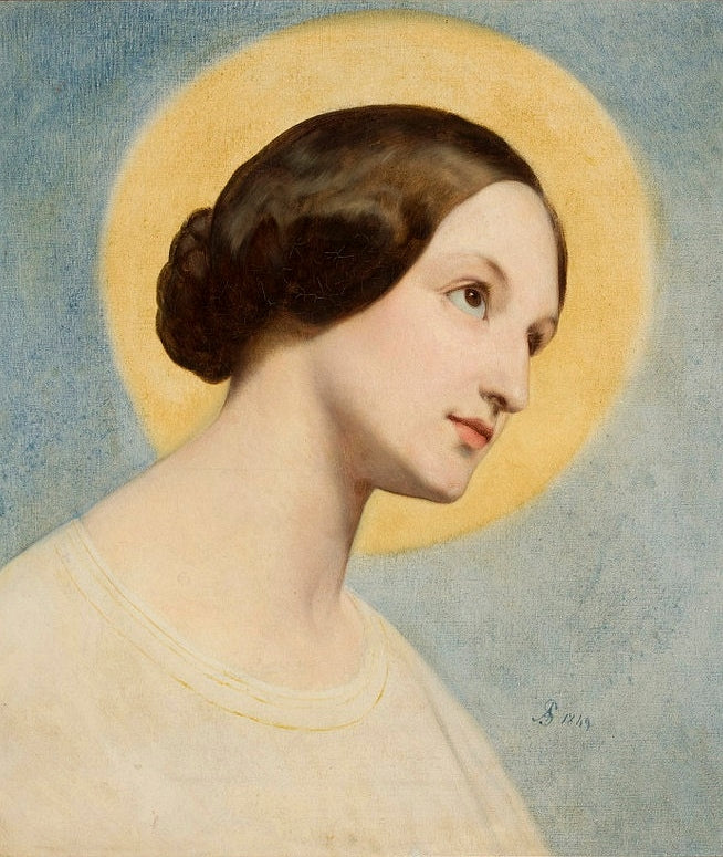 Porträt von Elżbieta (Eliza) Krasińska geborene Branicka. - Ary Scheffer