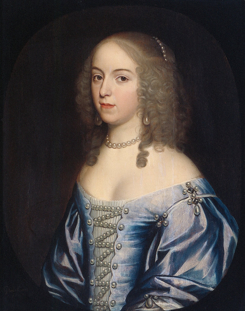 Portrait von Emilia van Nassau-Beverweerd (ca. 1635-1718) - Gerrit van Honthorst