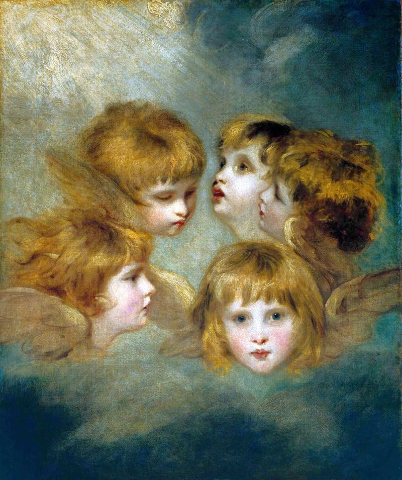 Kinderporträt aus verschiedenen Blickwinkeln: « Têtes d'ange » - Joshua Reynolds