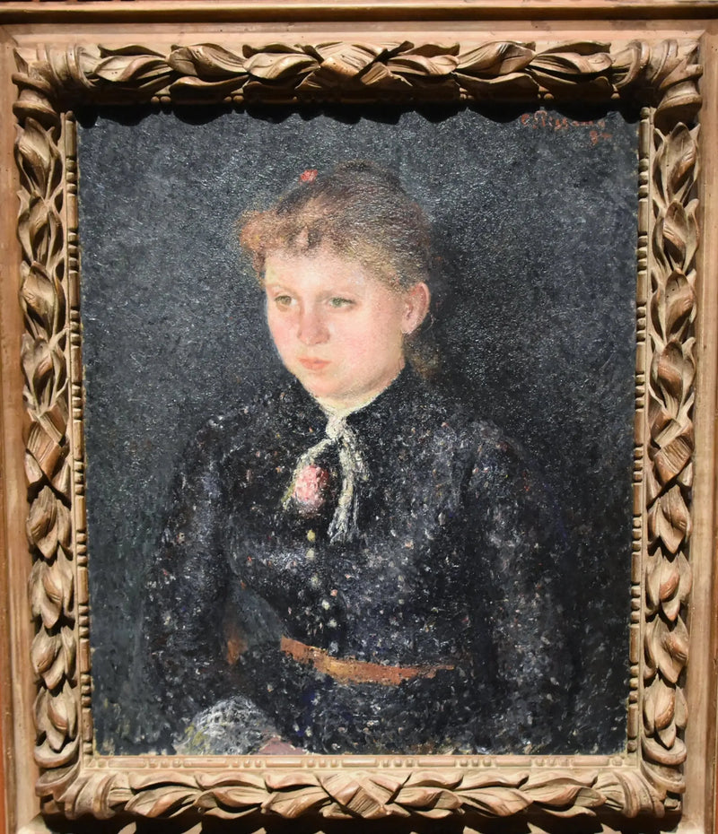 Porträt von Eugénie Estruc, genannt Nini - Camille Pissarro