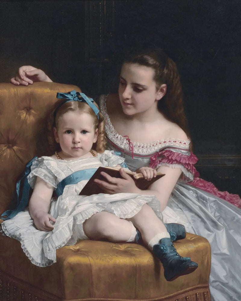 Porträt von Eva und Frances Johnston - Bouguereau