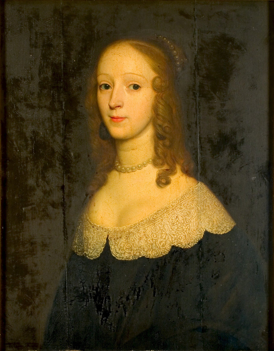Portrait von Helena van Hoecklum mit Spaansweerd (-1650) - Gerrit van Honthorst