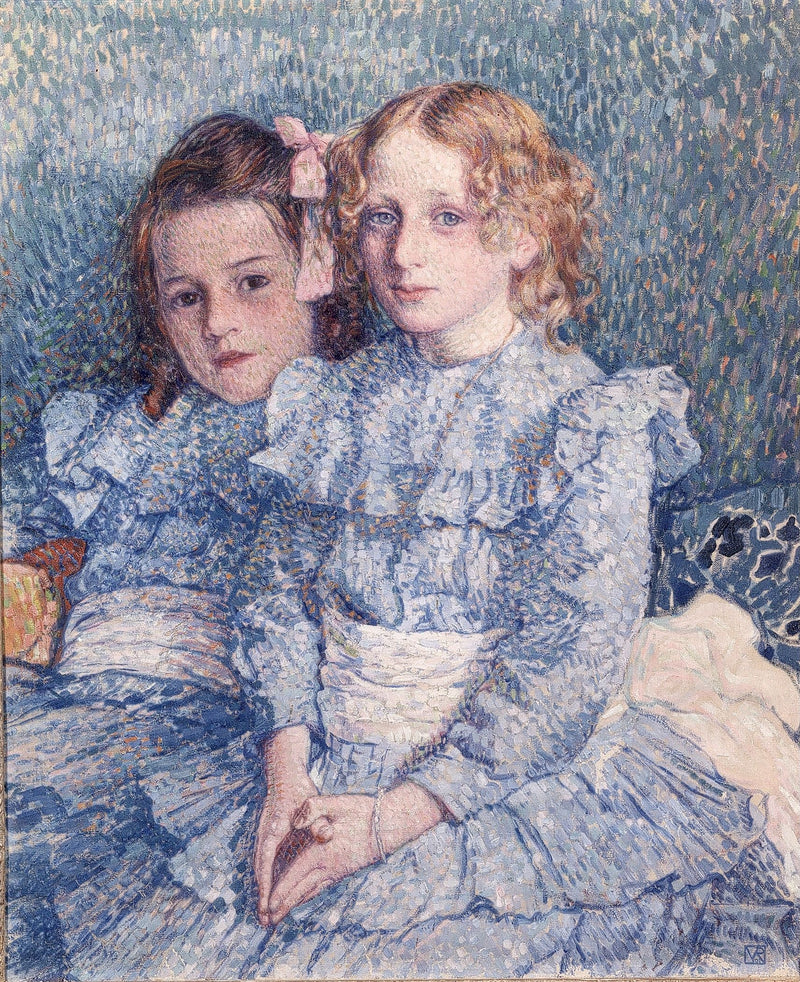 Porträt von Hélène und Michètte Guinotte - Théo van Rysselberghe