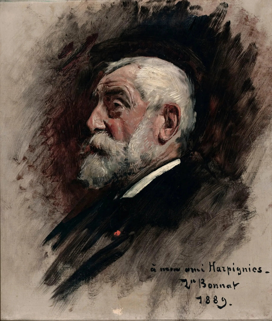 Portrait von Henri Harpignies - Léon Bonnat