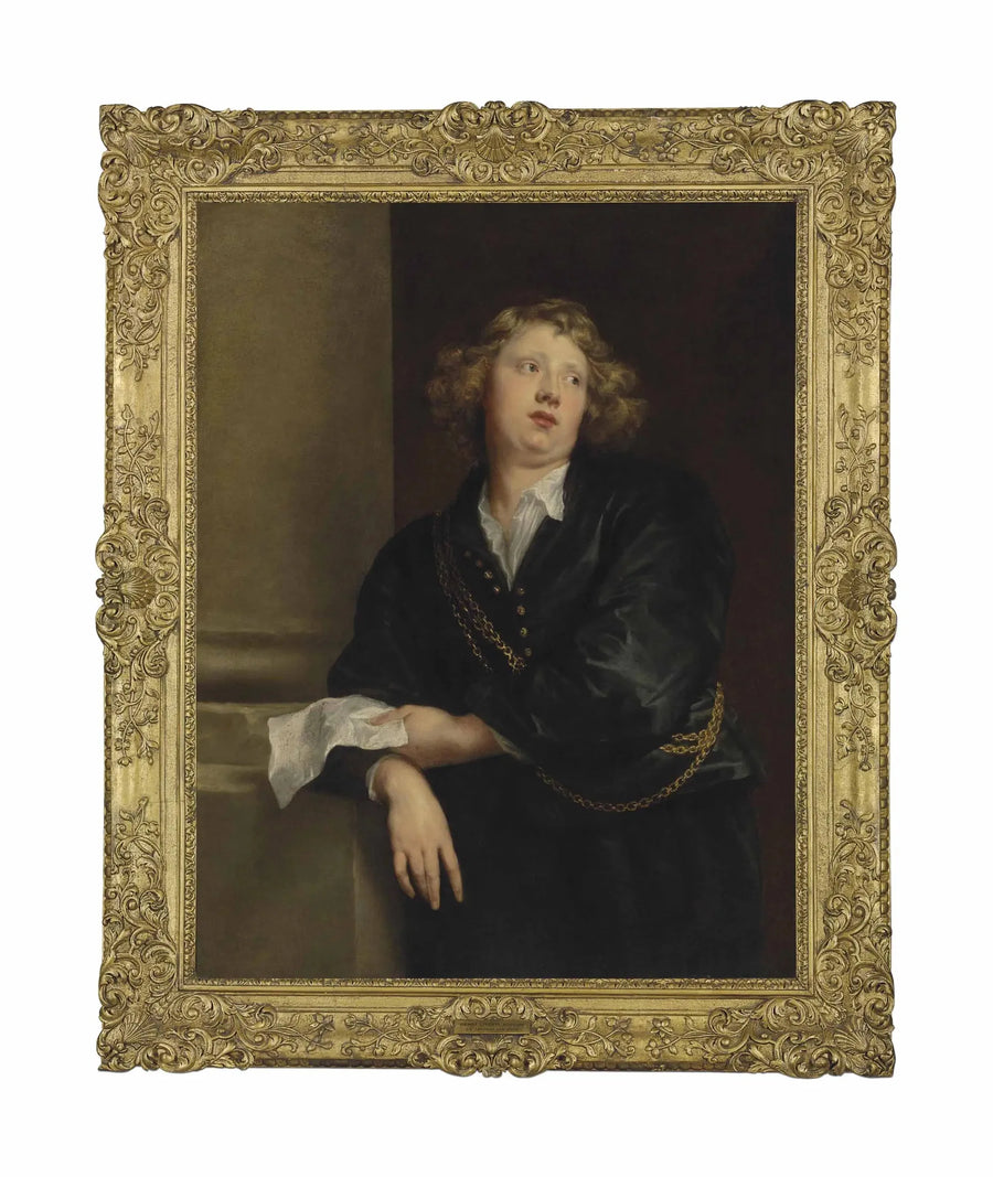 Portrait von Henricus Liberti (1628-1661). Komponist und Organist - Antoine van Dyck