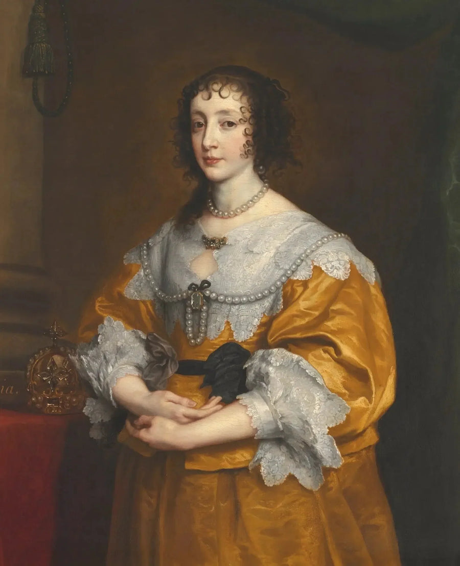 Portrait Henriette-Marie de France, Königin von England, Schottland und Irland - Antoine van Dyck