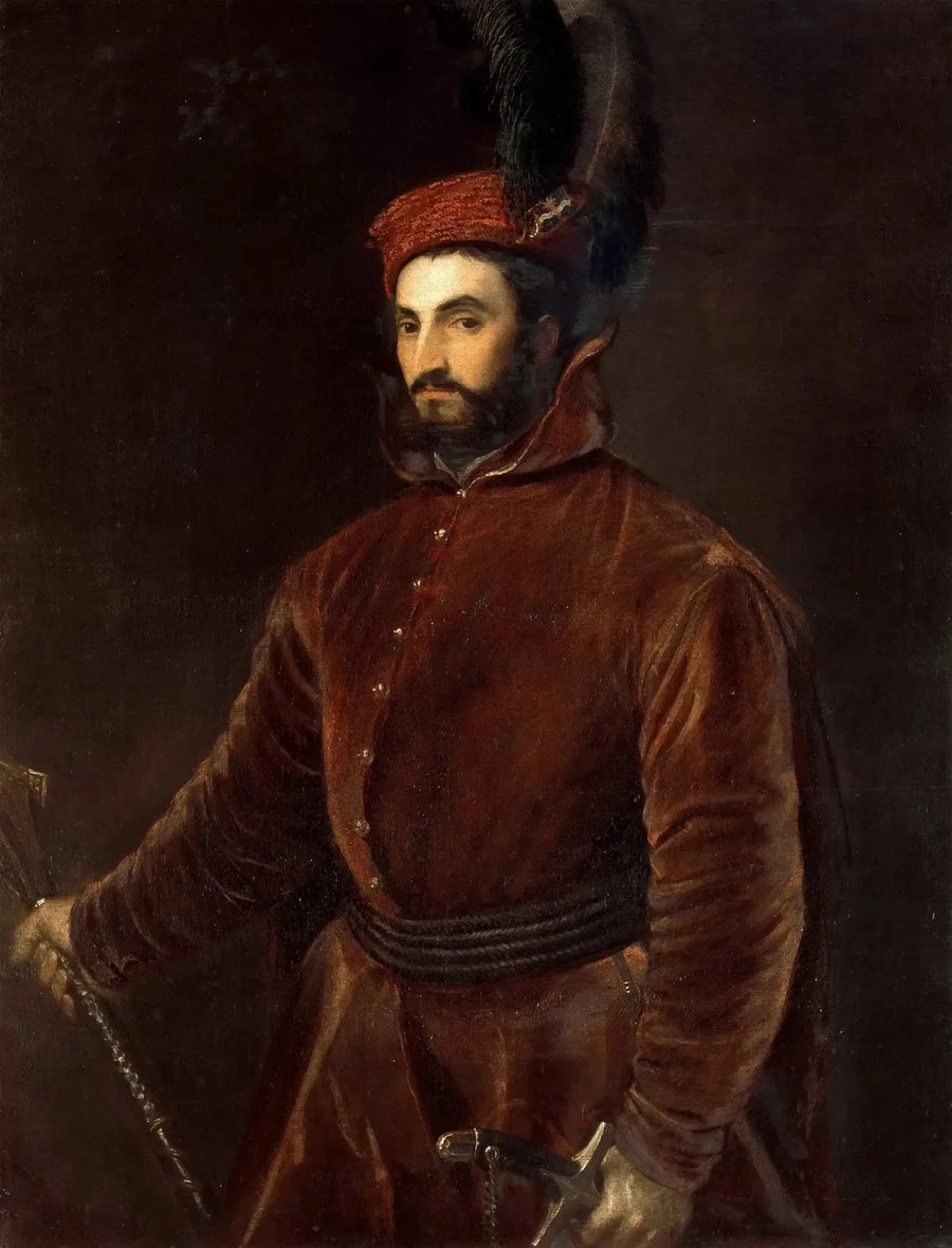 Portrait von Hippolyte de Médicis - Titian