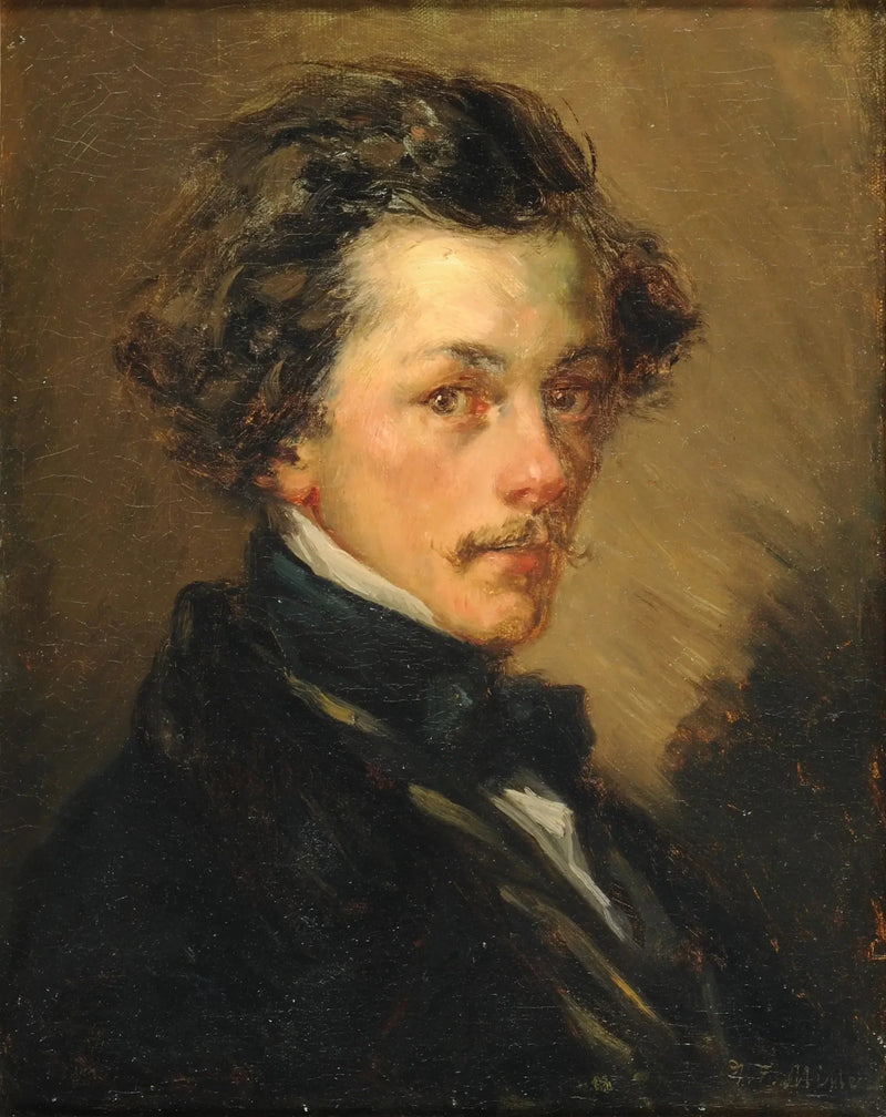 Portrait eines anonymen Mannes - Jean-François Millet