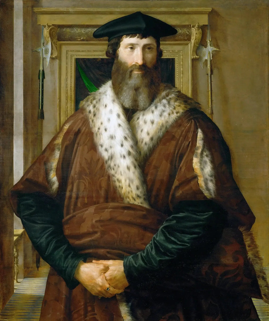 Porträt eines Mannes (Condottiere Malatesta Baglioni?) - Parmigianino