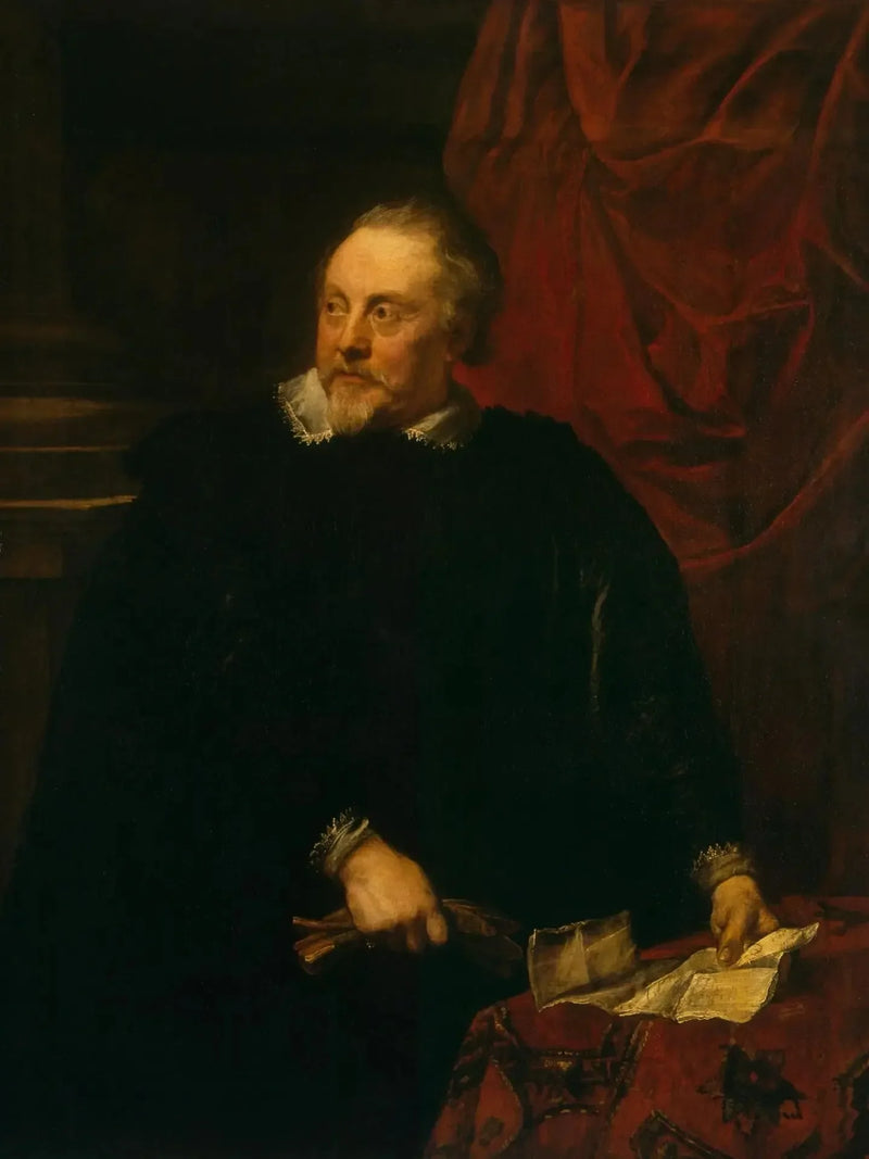 Portrait eines Mannes (Porträt von Marc-Antoine Lumagne ?) - Antoine van Dyck