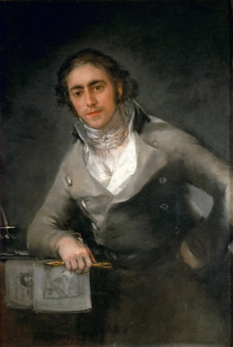 Porträt eines Mannes, auch bekannt als Porträt von Don Evaristo Pérez de Castro - Francisco de Goya