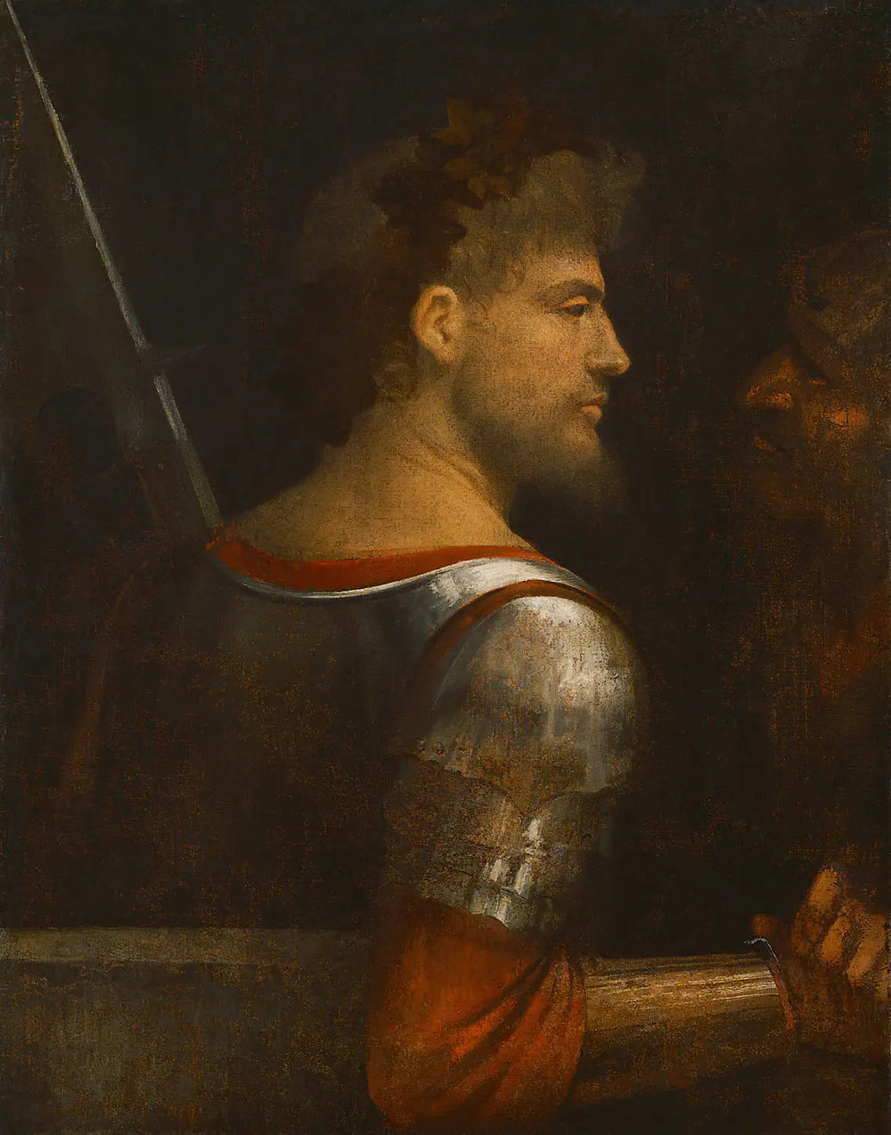 Portrait d'homme en arme - Giorgione image 1 reproduction réalisée par Alpha Reproduction