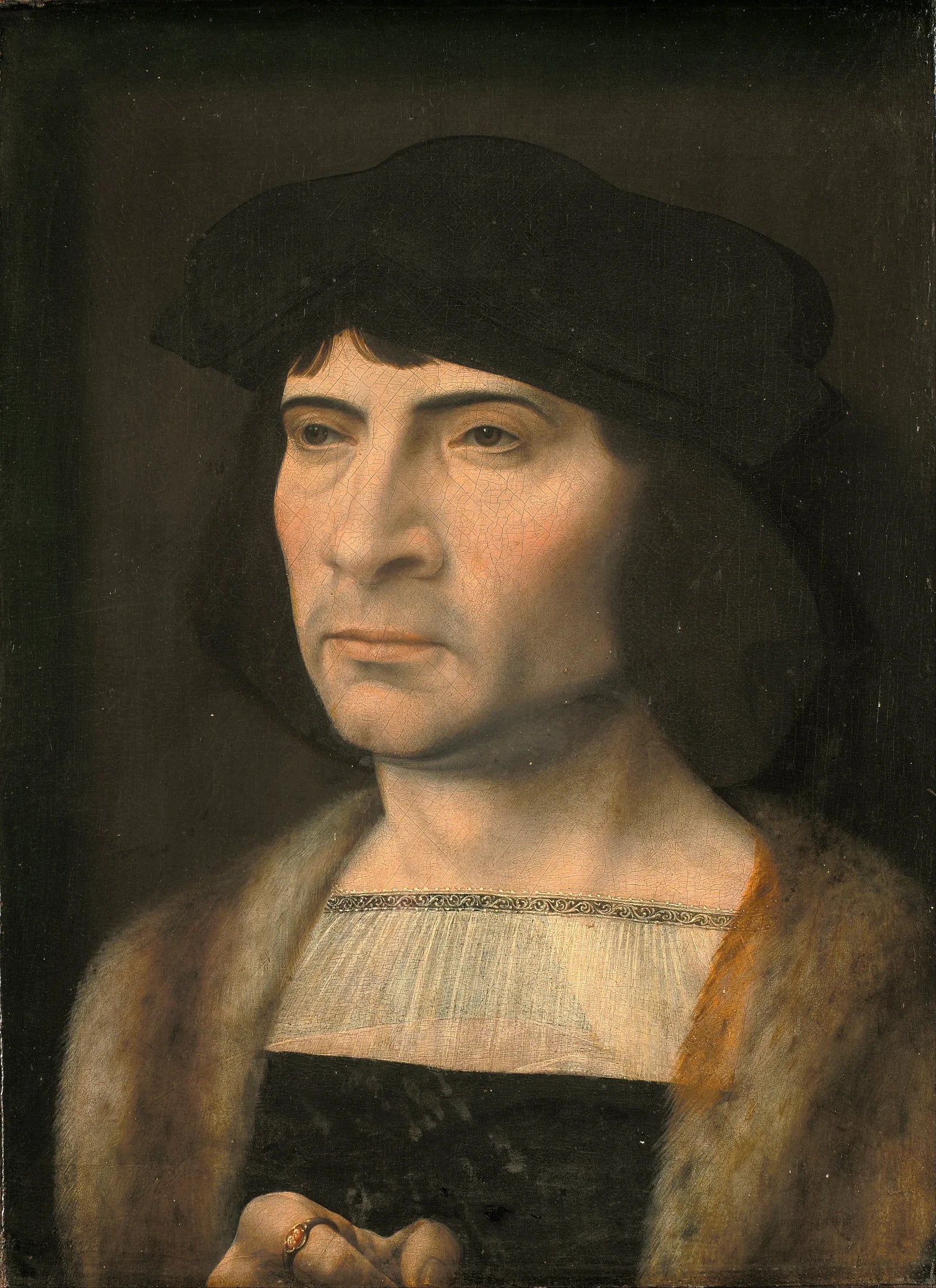 Portrait d'homme - Jan Gossaert image 1 reproduction artisanale de tableau