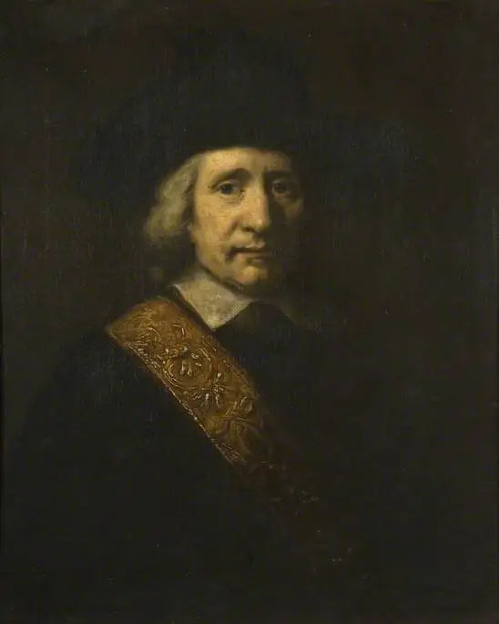 Porträt eines Mannes (Der Standartenführer, Floris Soop, 1604–1657) - Rembrandt