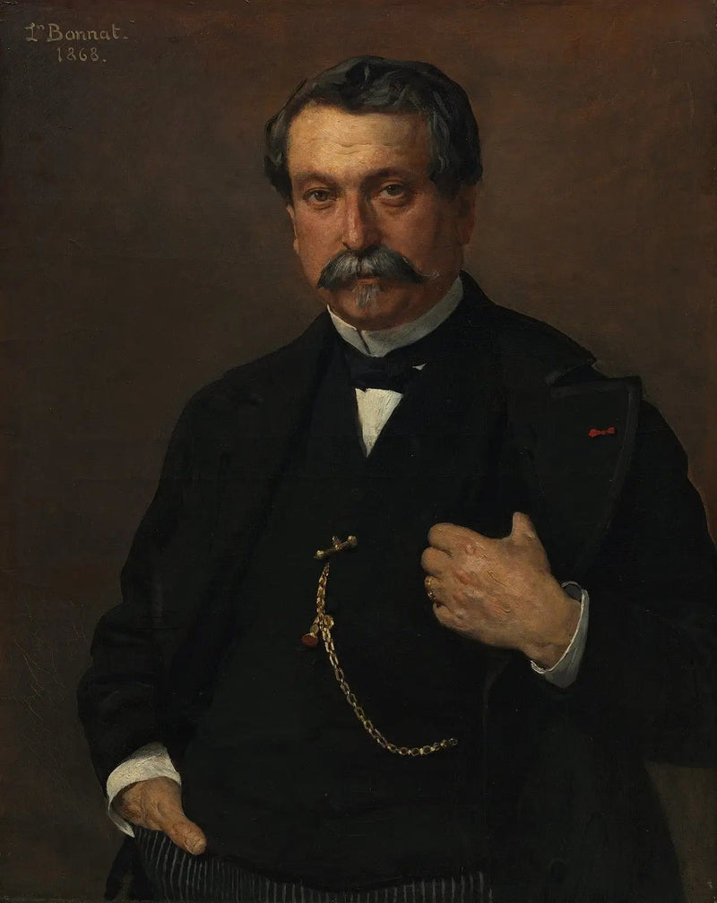 Portrait eines Mannes - Léon Bonnat