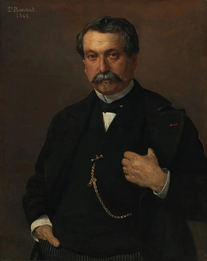 Portrait eines Mannes - Léon Bonnat
