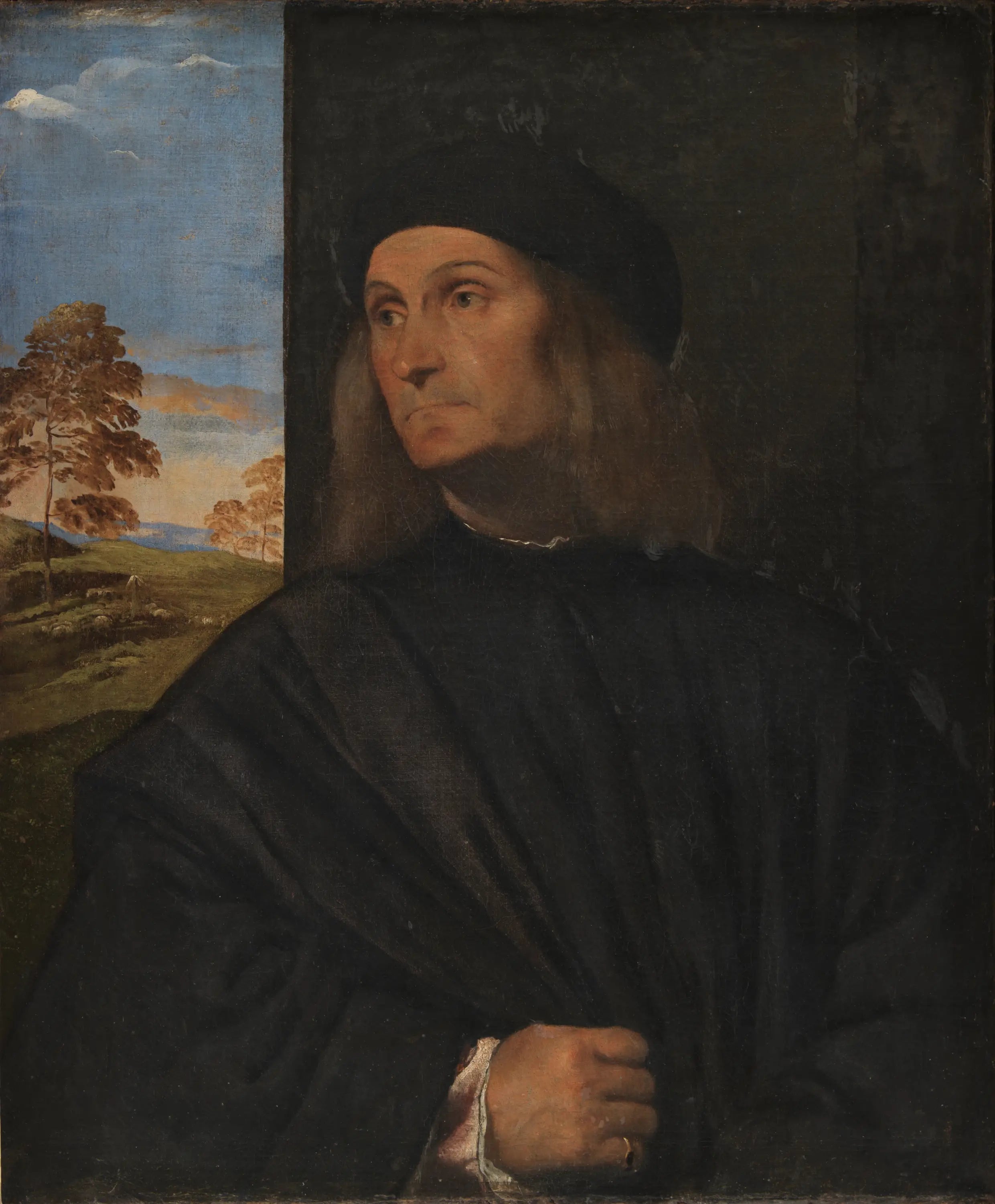 Portrait d'homme - Titian image 1 copie peinte à la main à l’huile