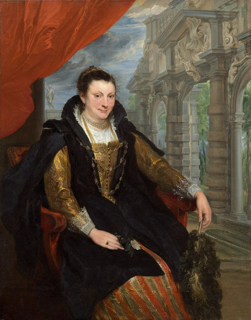 Portrait von Isabella Brant - Antoine van Dyck
