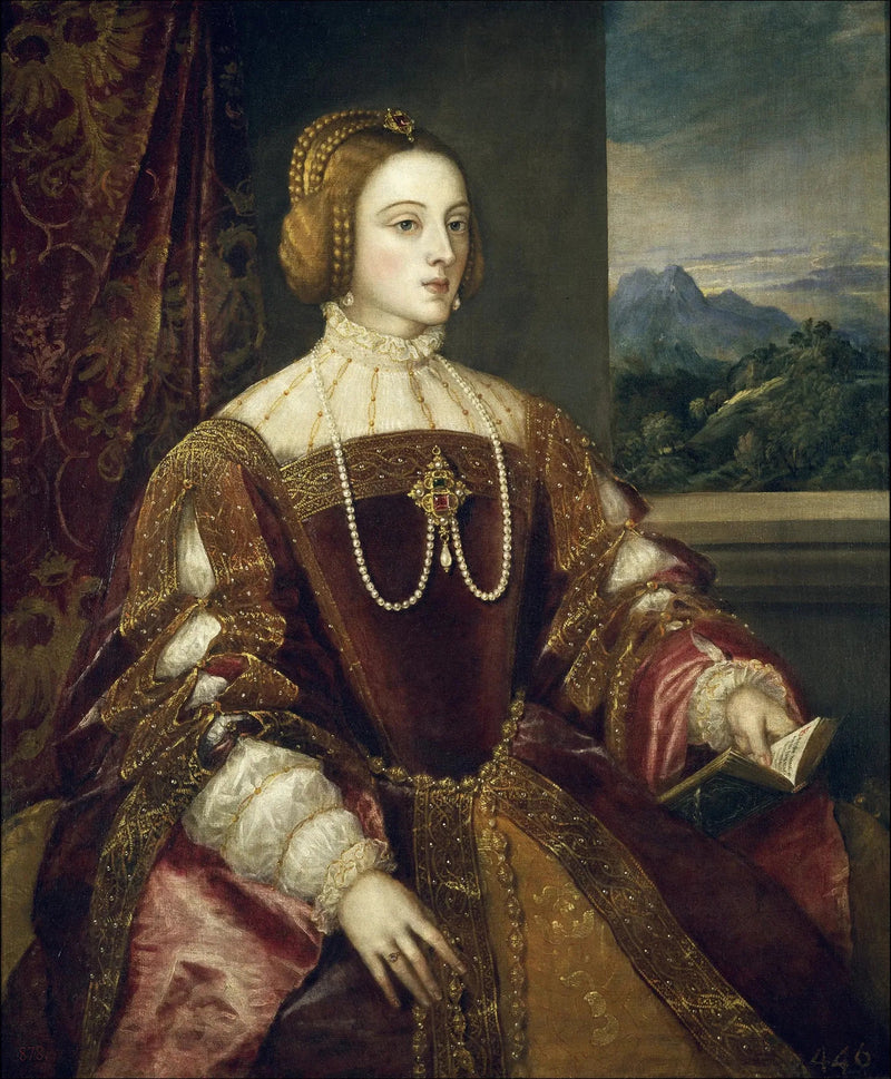 Portrait von Isabelle von Portugal - Titian