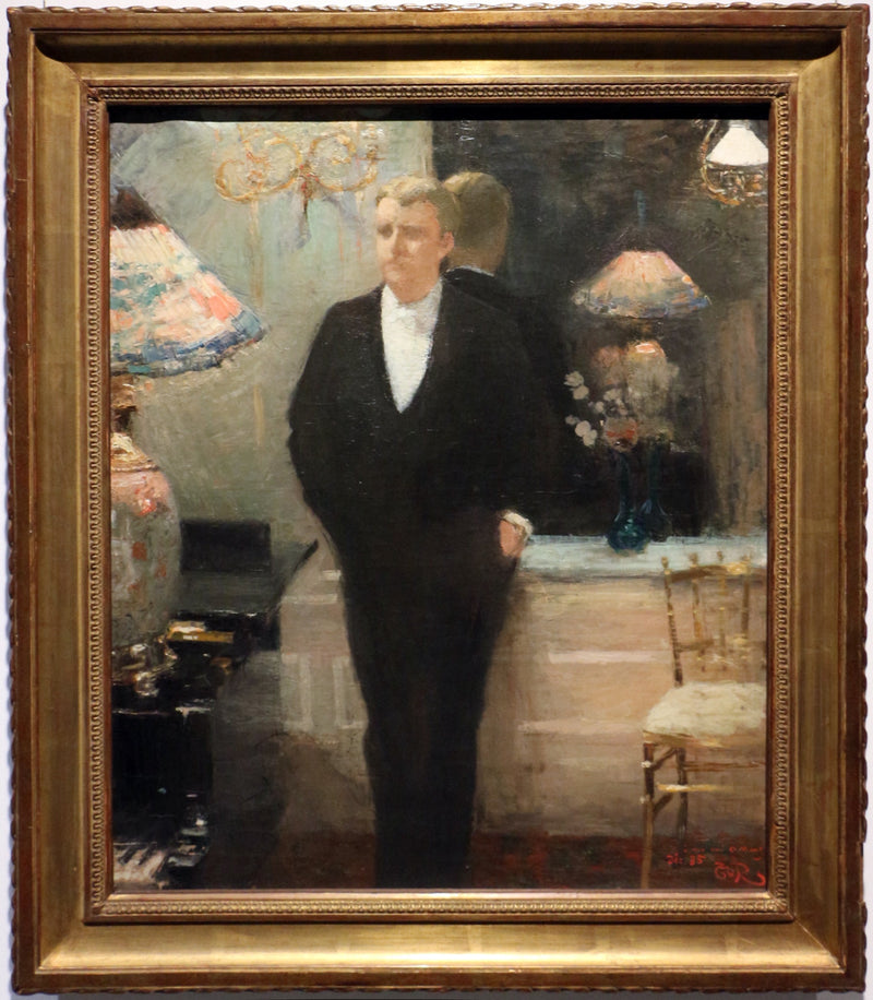 Porträt von Octave Maus - Théo van Rysselberghe