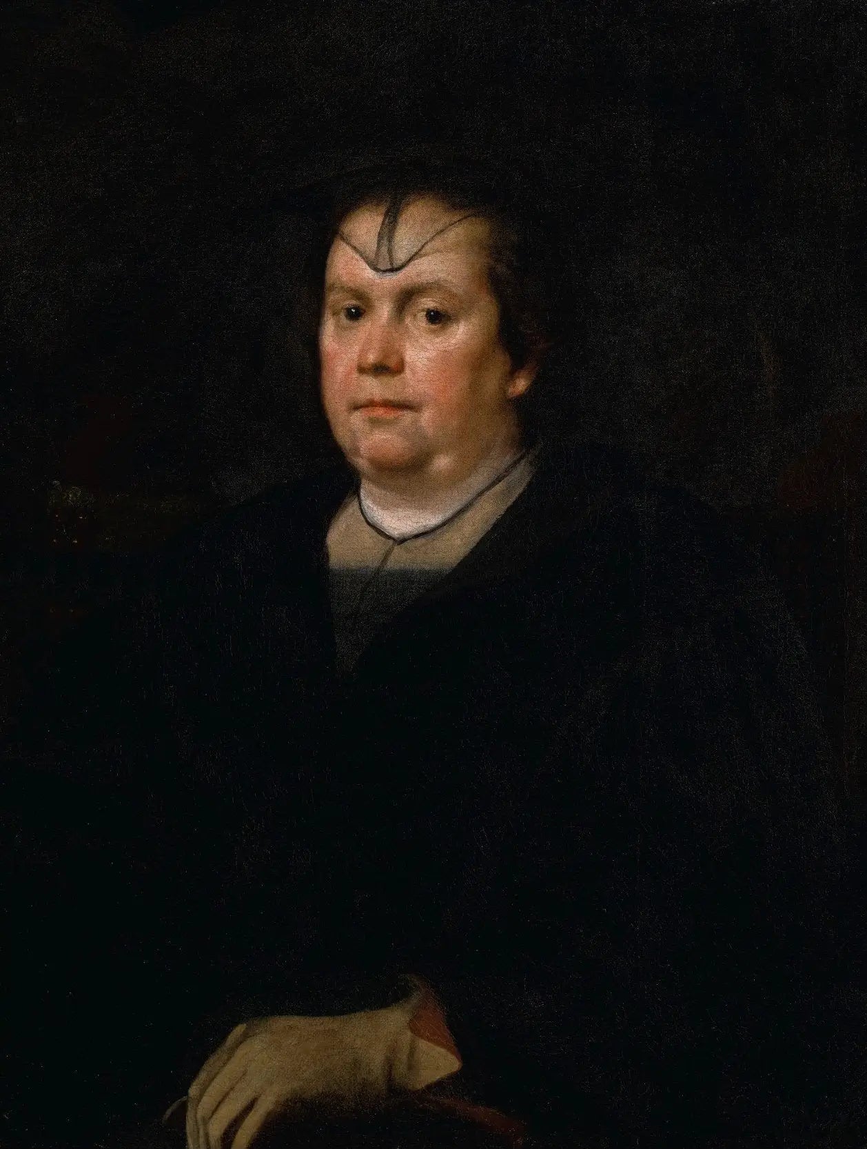 Portrait d'Olimpia Maidalchini Pamphilj (1591-1657), mi-longue, vêtue de noir - Diego Velázquez image 1 tableau peint à l’huile sur toile